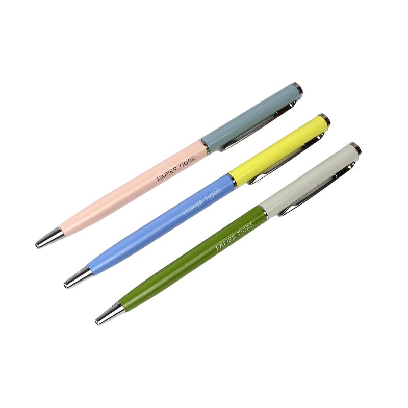 PAPIER TIGRE BALLPOINT PEN - OLIVE/MOON