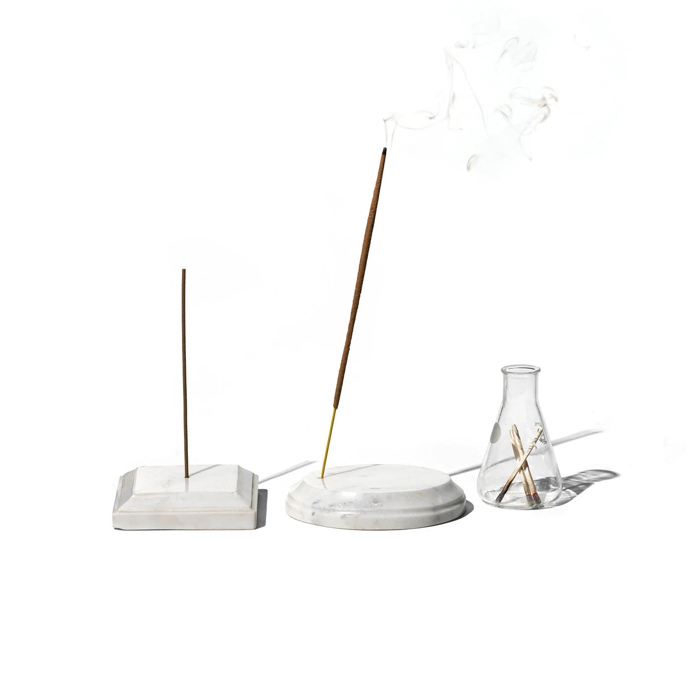 PUEBCO MARBLE INCENSE HOLDER SQUARE