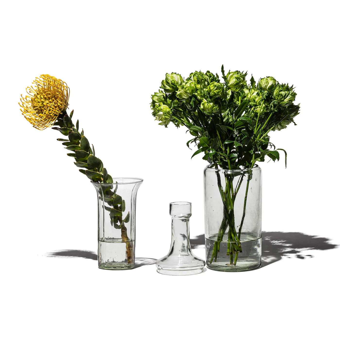 PUEBCO RECYCLED GLASS 2 WAY FLOWER VASE