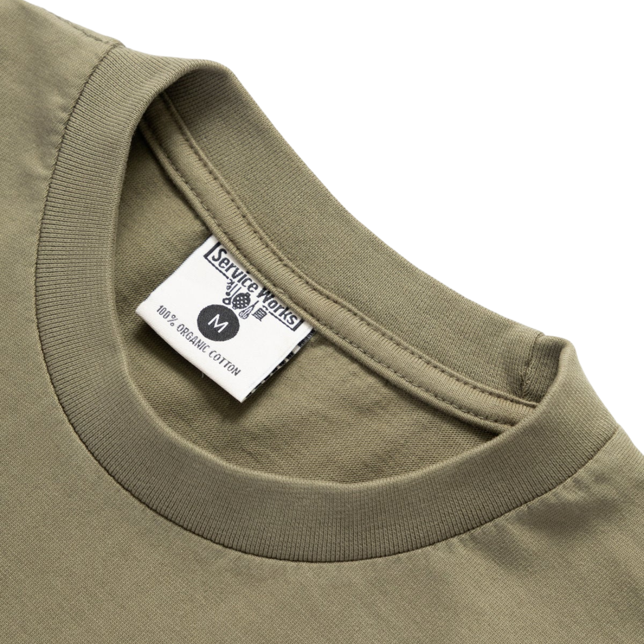 SERVICE WORKS SERVICE LOGO T-SHIRT - OLIVE