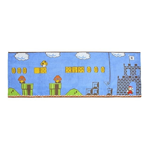 MARUSHIN SUN HEART SUPER MARIO CROSS FIELD LONG FACE TOWEL - MULTICOLOR