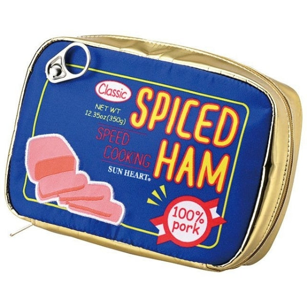 MARUSHIN SUN HEART YUP! SPICED HAM CAN - BLUE/GOLD