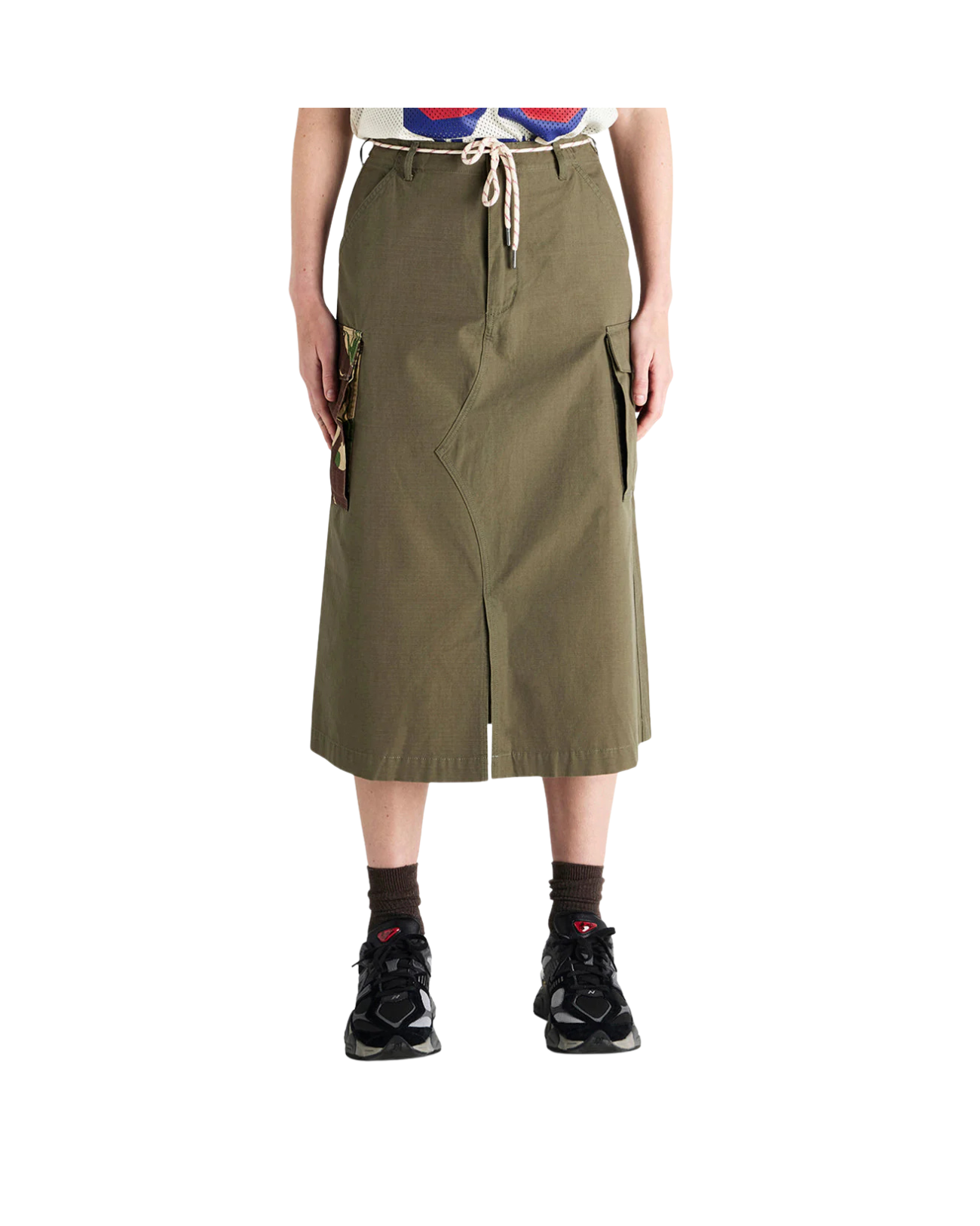 DEUS EX MACHINA ARTS & CRAFTS SKIRT - BURNT OLIVE