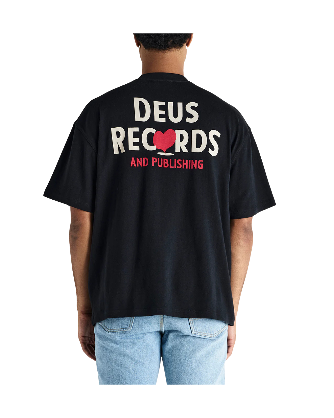 DEUS EX MACHINA DEEP CUT TEE - BLACK
