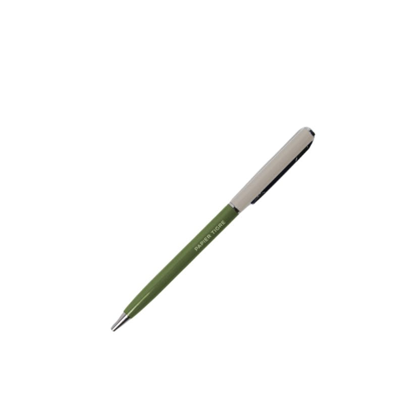 PAPIER TIGRE BALLPOINT PEN - OLIVE/MOON