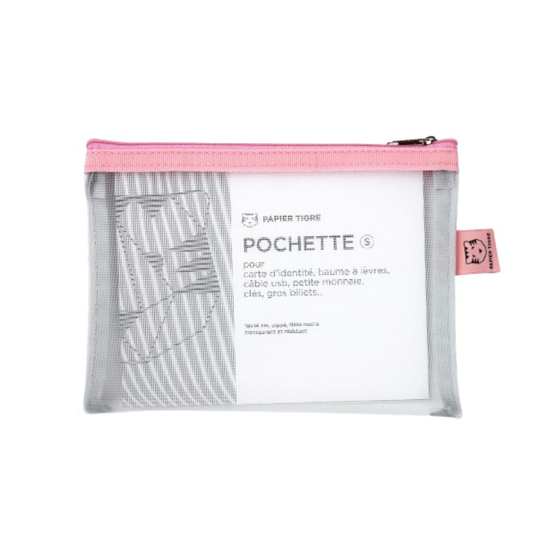 PAPIER TIGRE POCHETTE MESH S - BUBBLEGUM