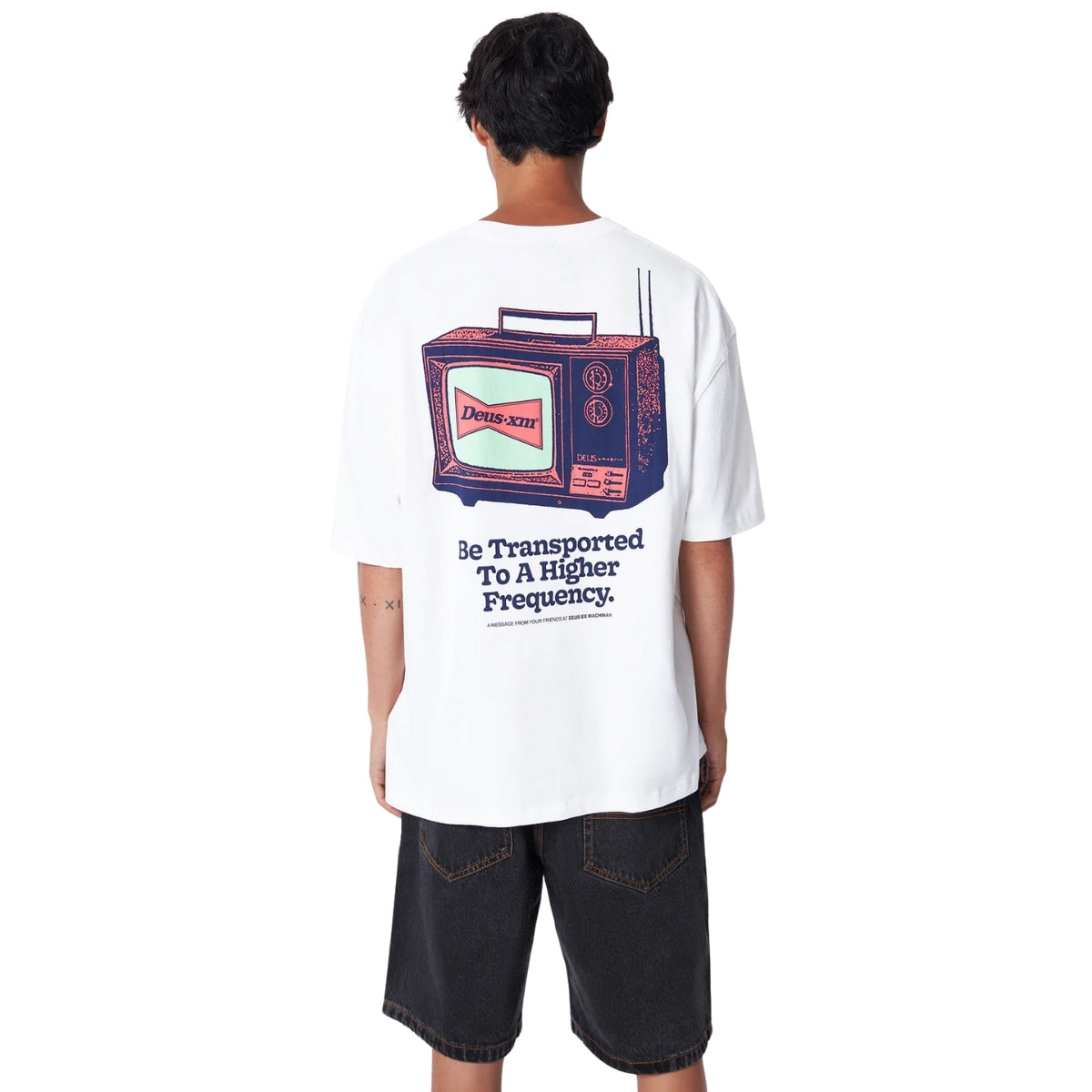 DEUS EX MACHINA TV PARTY TEE - VINTAGE WHITE