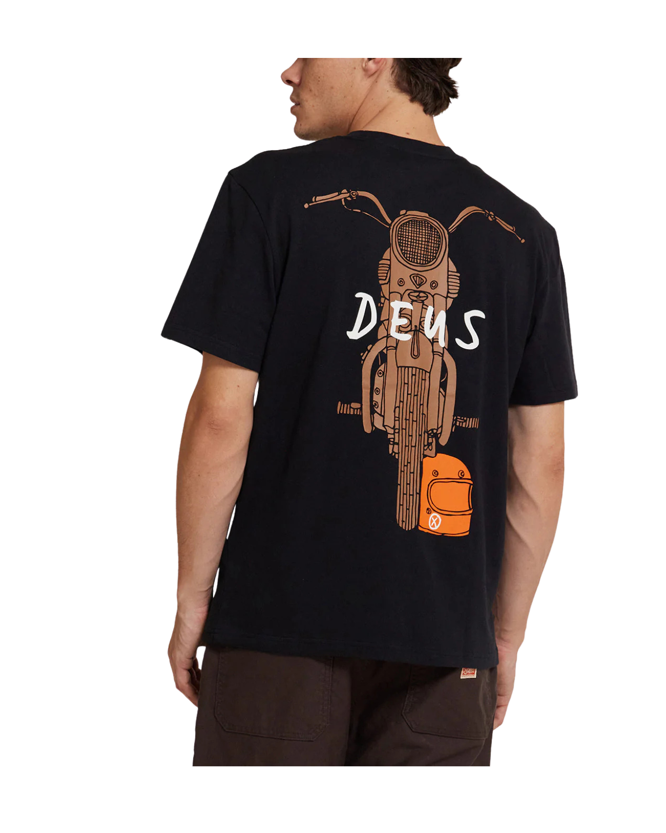 DEUS EX MACHINA FRONTAGE TEE - BLACK