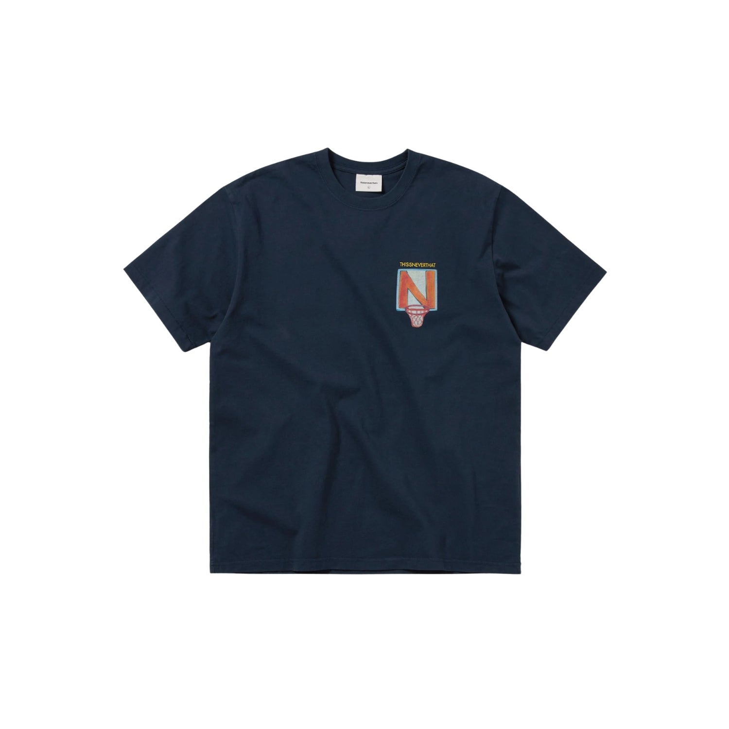 THISISNEVERTHAT N BASKETBALL HOOP TEE - NAVY