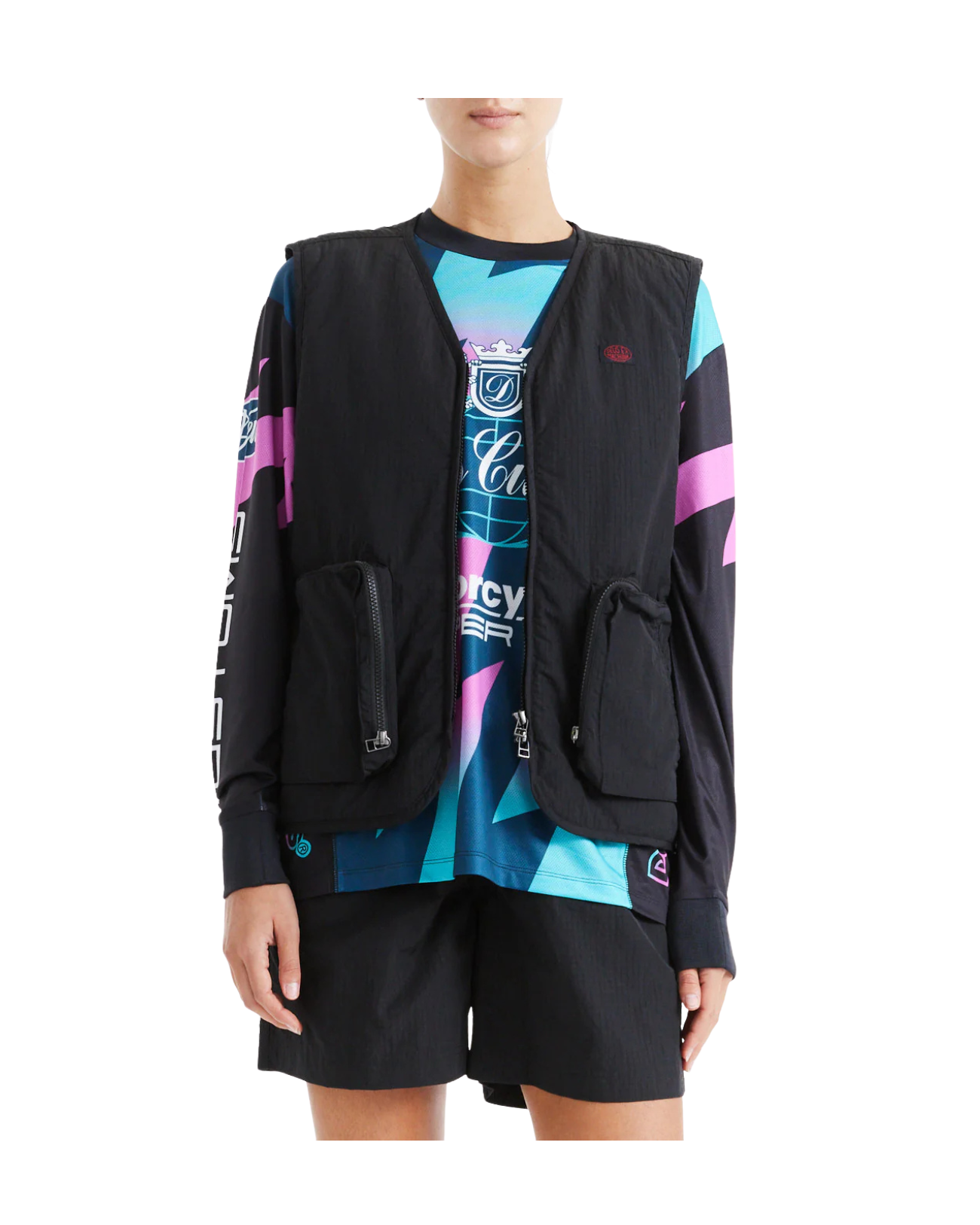 Deus Ex Machina Paper Street Vest - Black Beauty