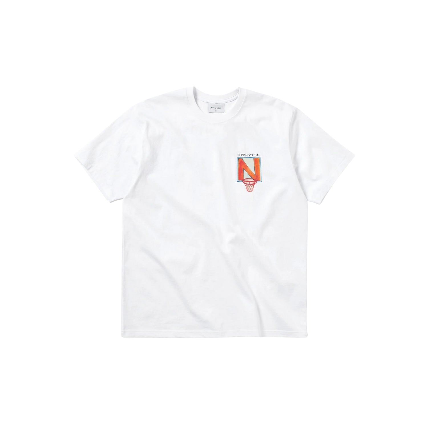 THISISNEVERTHAT N BASKETBALL HOOP TEE - WHITE