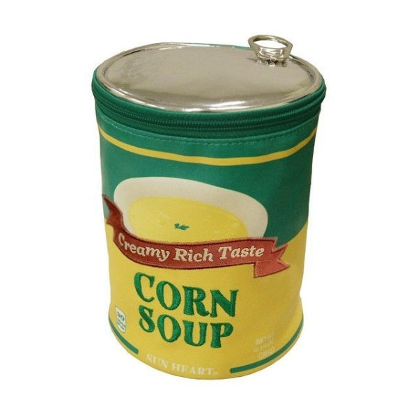 MARUSHIN SUN HEART YUP! CORN SOUP CAN - GREEN/YELLOW