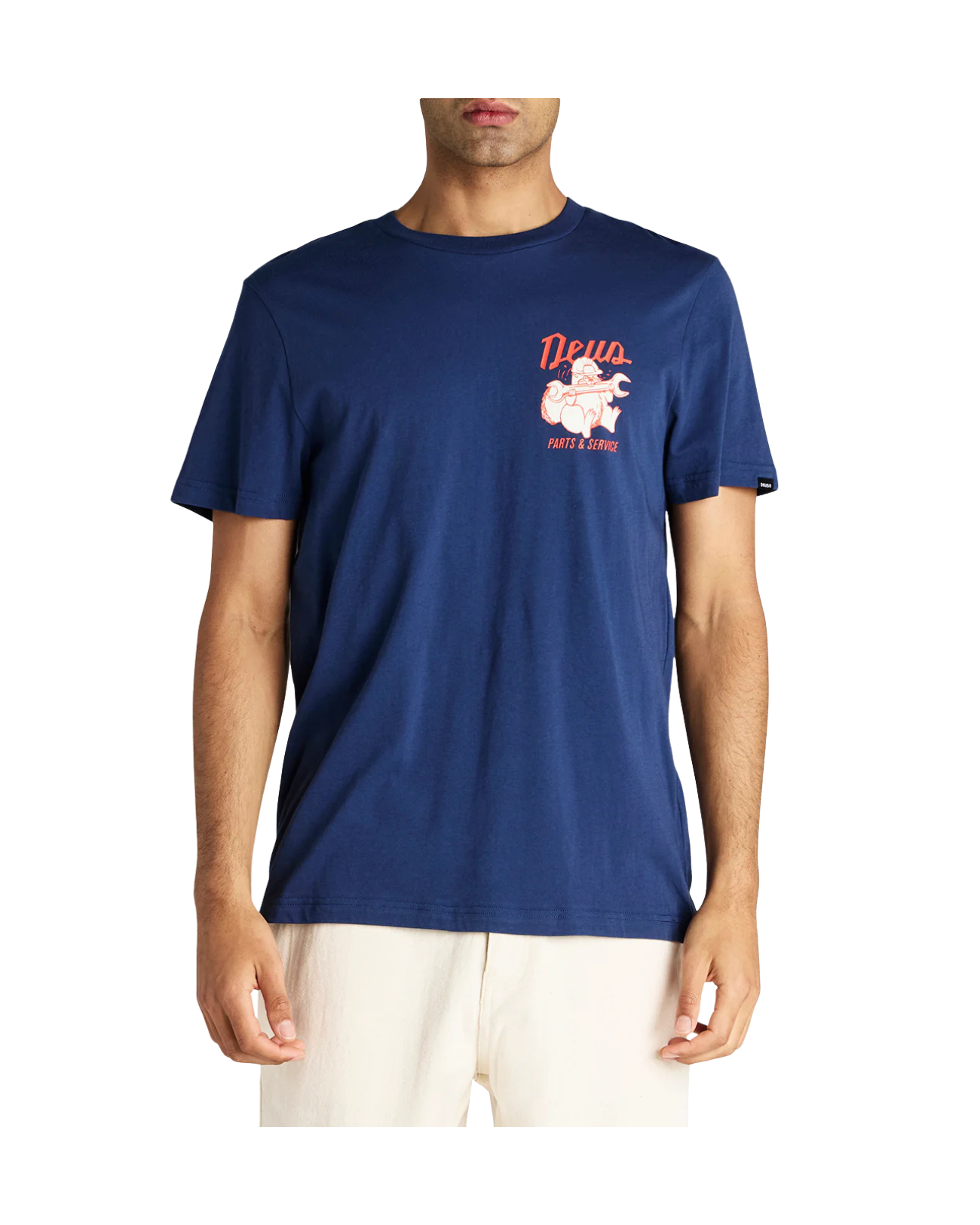 DEUS EX MACHINA OVERBITE TEE - MECHANIC BLUE