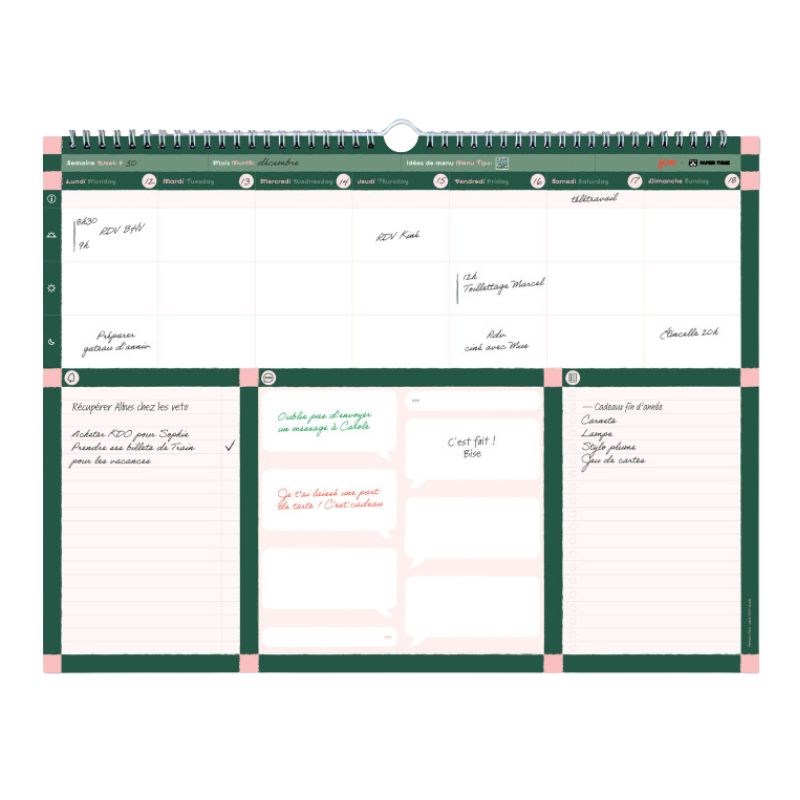 PAPIER TIGRE THE WEEKLY PLANNER X JOW - NO COLOR