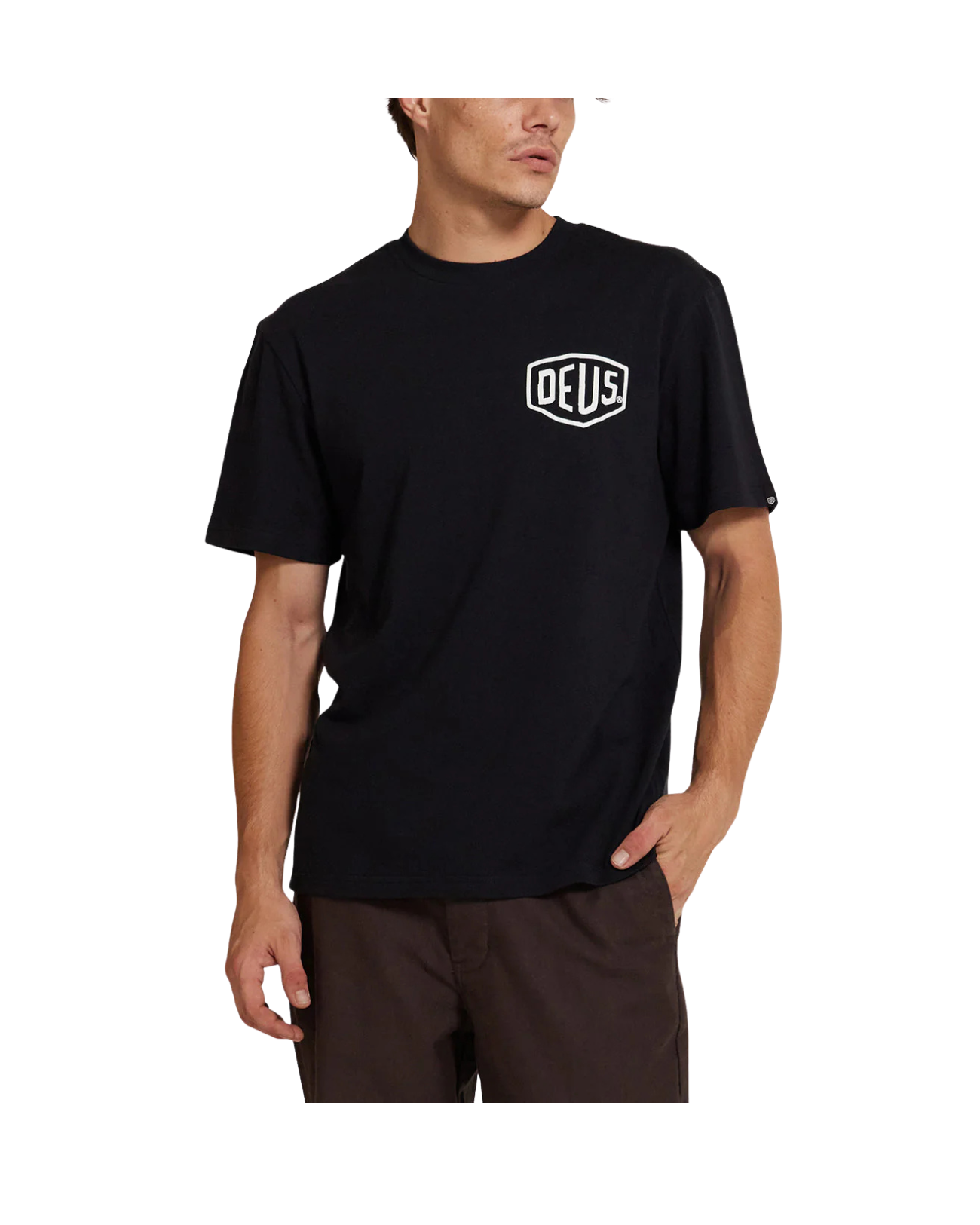 DEUS EX MACHINA FRONTAGE TEE - BLACK