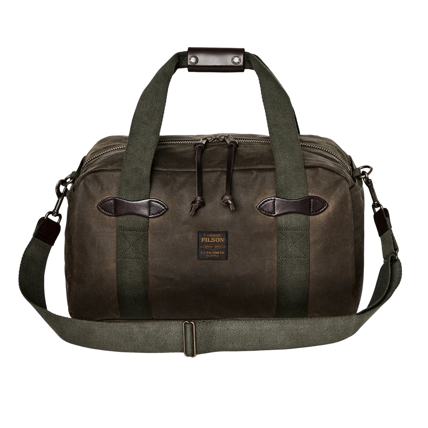 FILSON SMALL TIN CLOTH DUFFLE BAG - OTTER GREEN