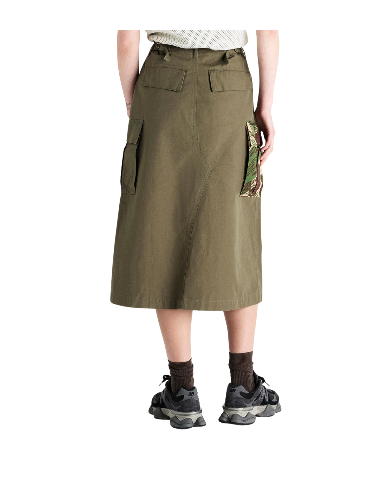DEUS EX MACHINA ARTS & CRAFTS SKIRT - BURNT OLIVE