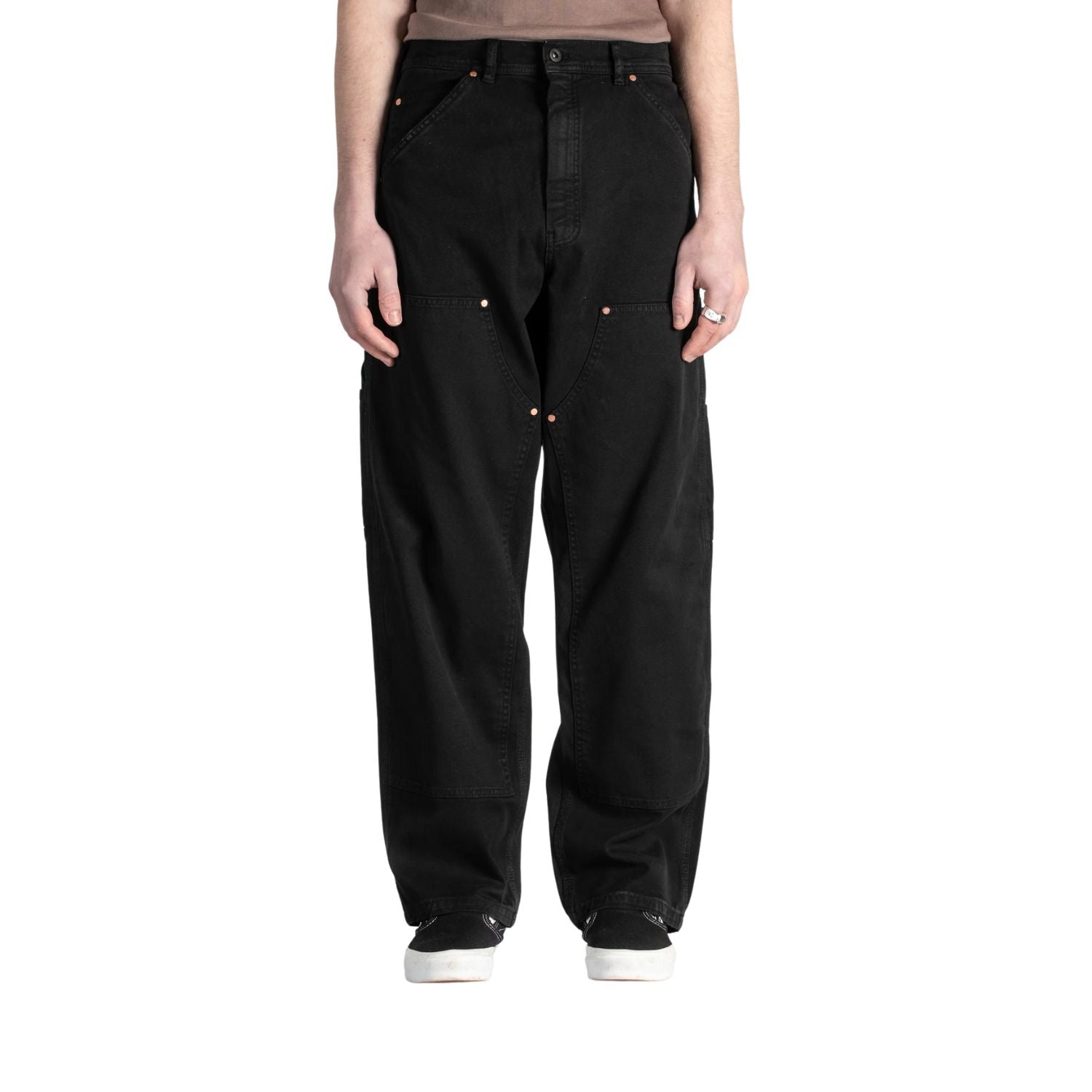 STAN RAY DOUBLE KNEE PANT - WASHED BLACK DUCK