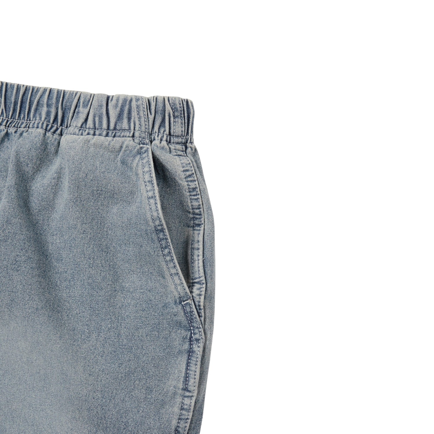 THISISNEVERTHAT DENIM EASY SHORT - WASHED BLUE