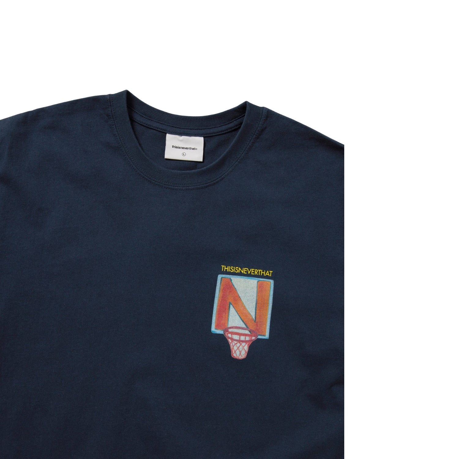THISISNEVERTHAT N BASKETBALL HOOP TEE - NAVY