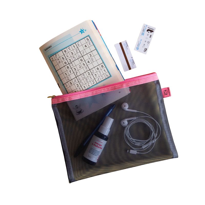 PAPIER TIGRE POCHETTE MESH M - INDIGO