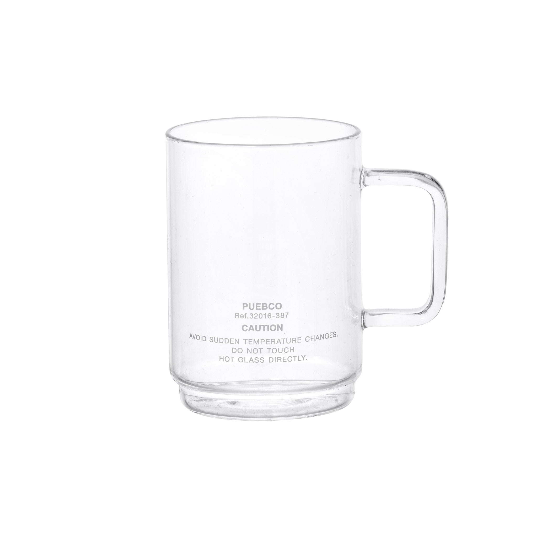 PUEBCO BOROSILICATE GLASS MUG / Shallow Stacking