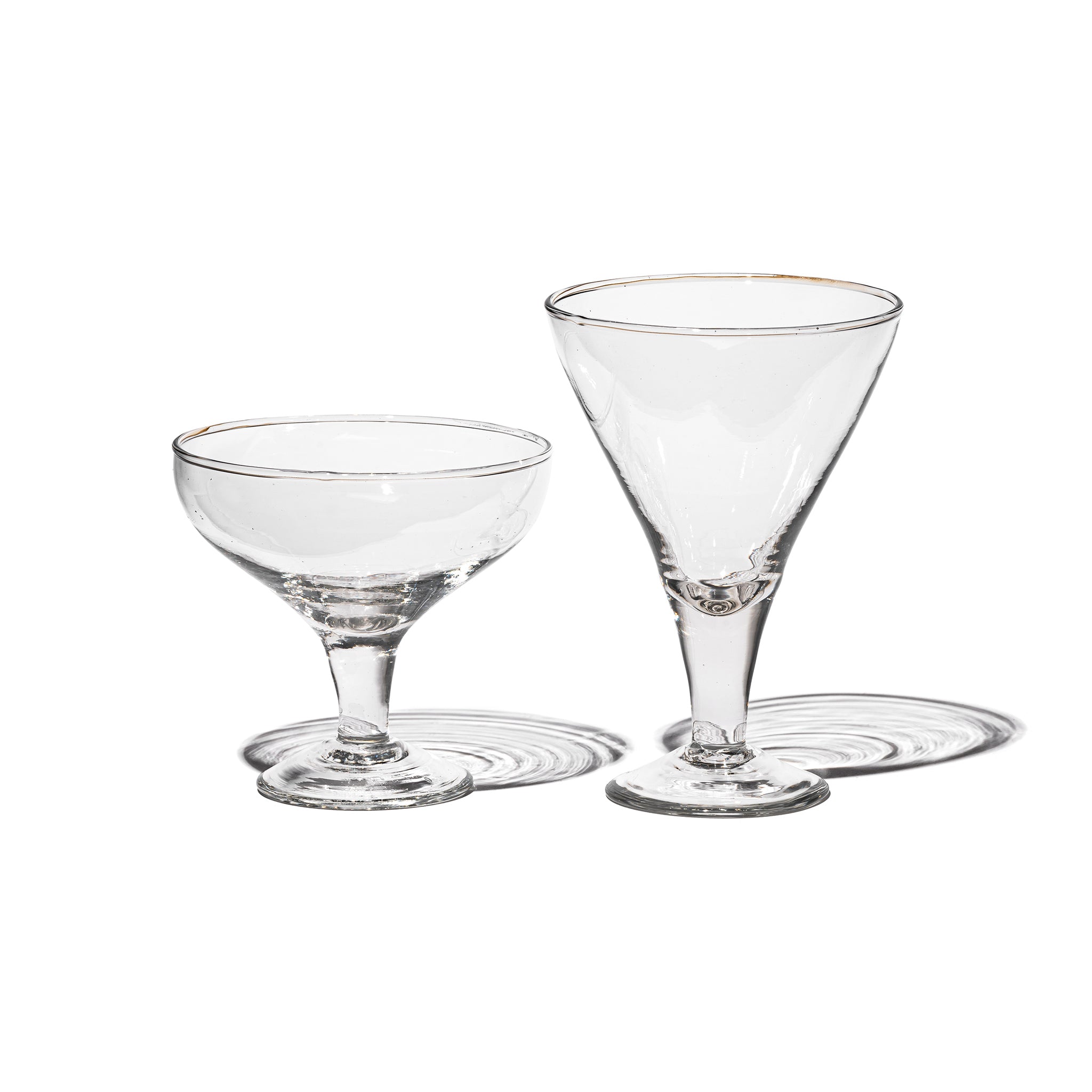 PUEBCO BLOW GLASS DESSERT CUP / Triangle