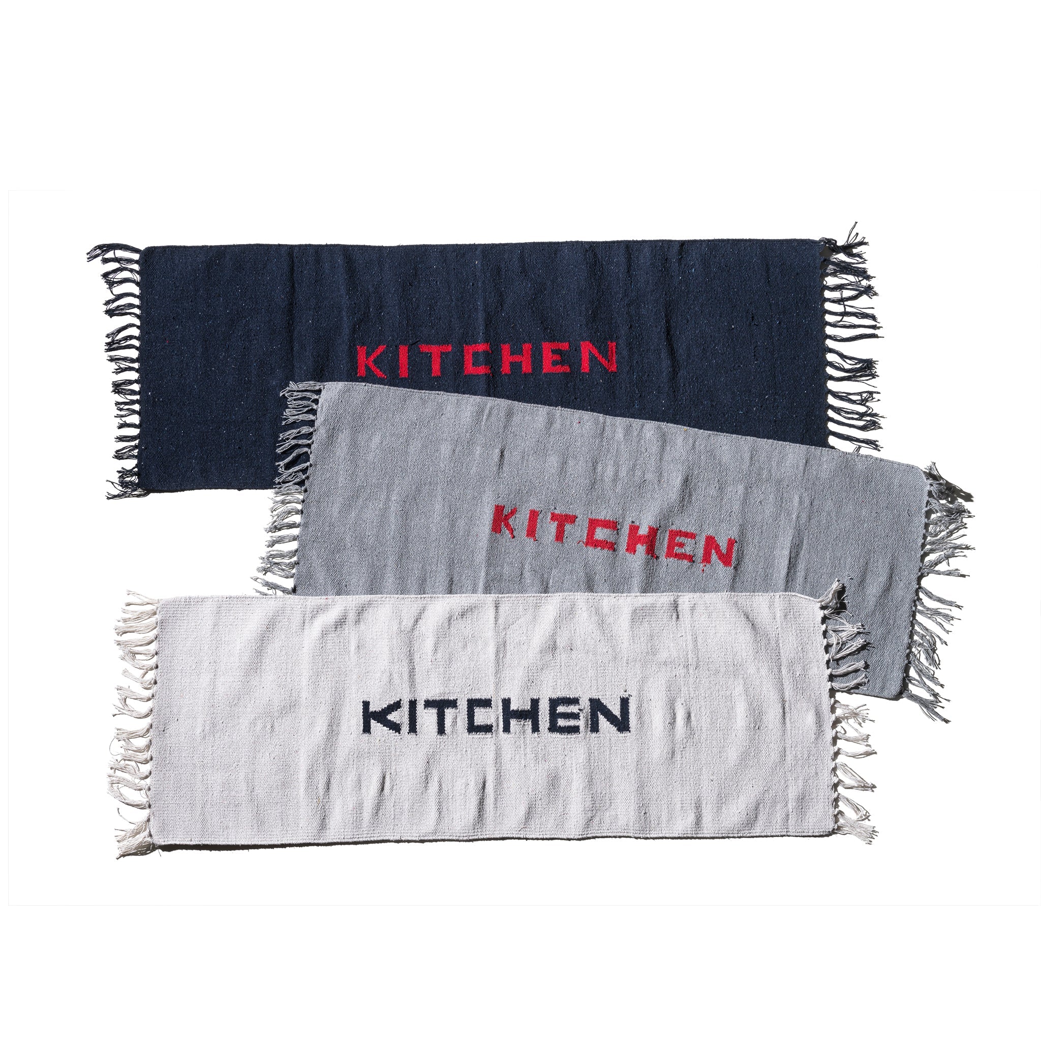 PUEBCO HANDLOOMED RECYCLE YARN KITCHEN MAT