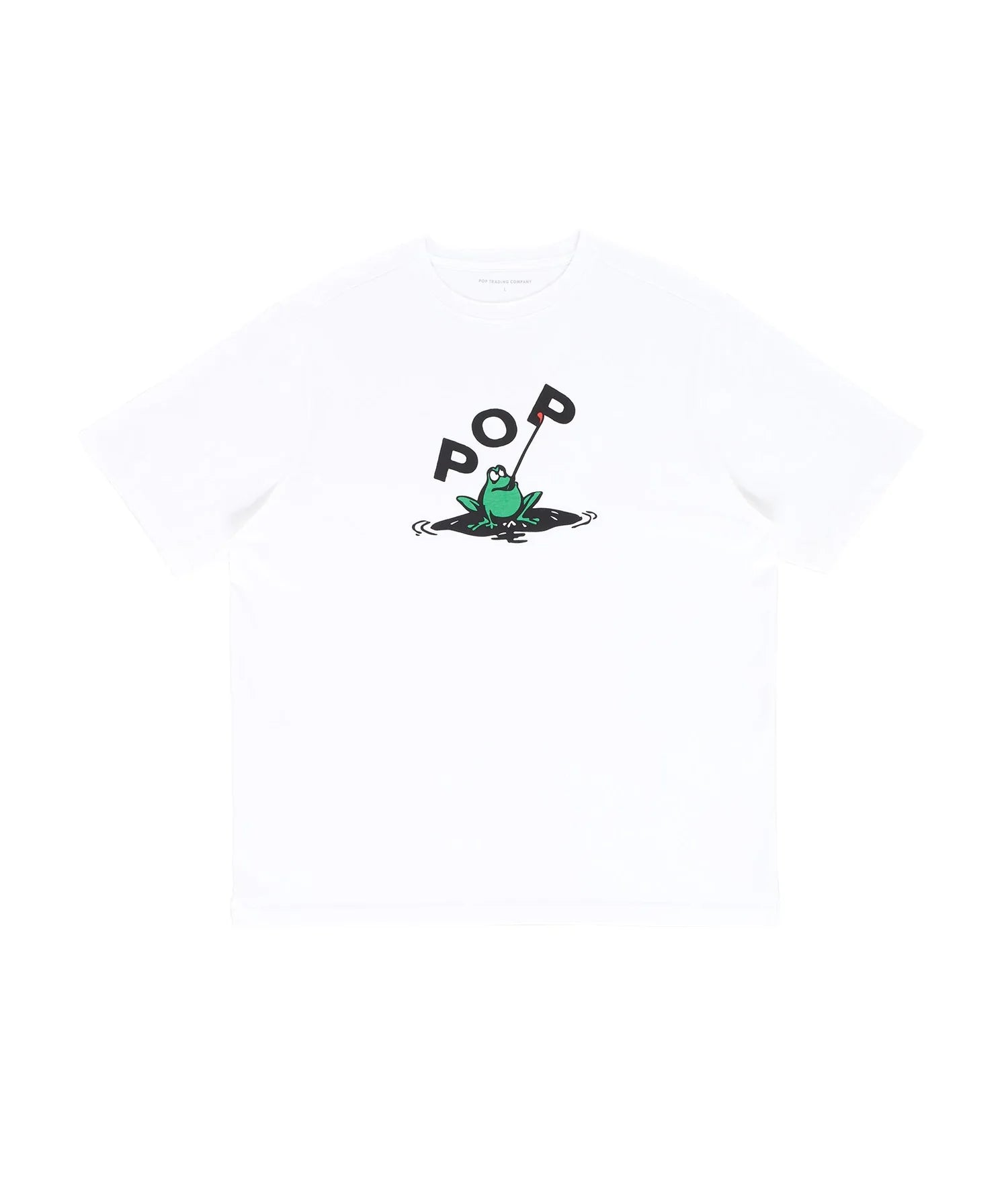POP TRADING COMPANY FROG TSHIRT - WHITE