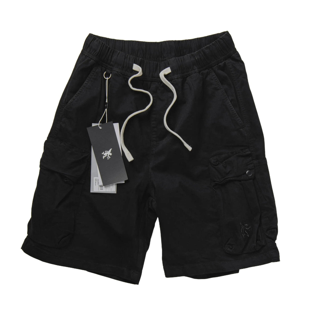 OVERDUE CORE CARGO LIGHT WEIGHT SHORTS - BLACK