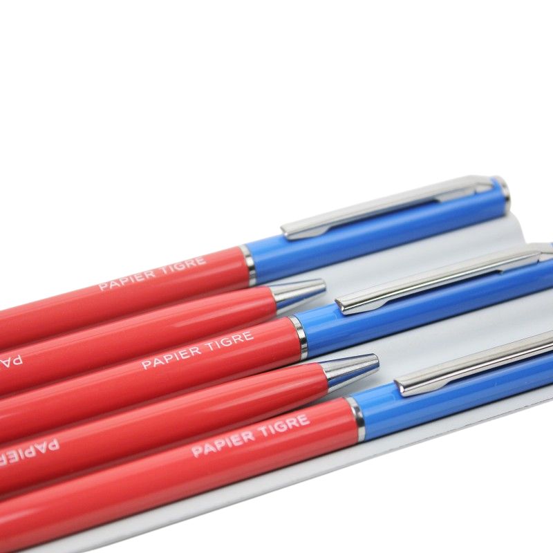 PAPIER TIGRE BALLPOINT PEN - BLUE/BRICK