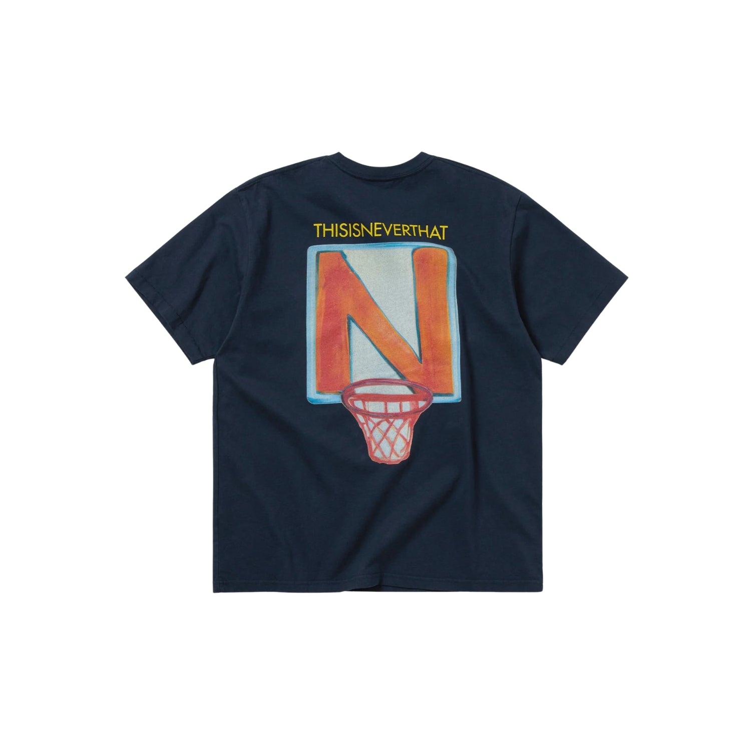 THISISNEVERTHAT N BASKETBALL HOOP TEE - NAVY