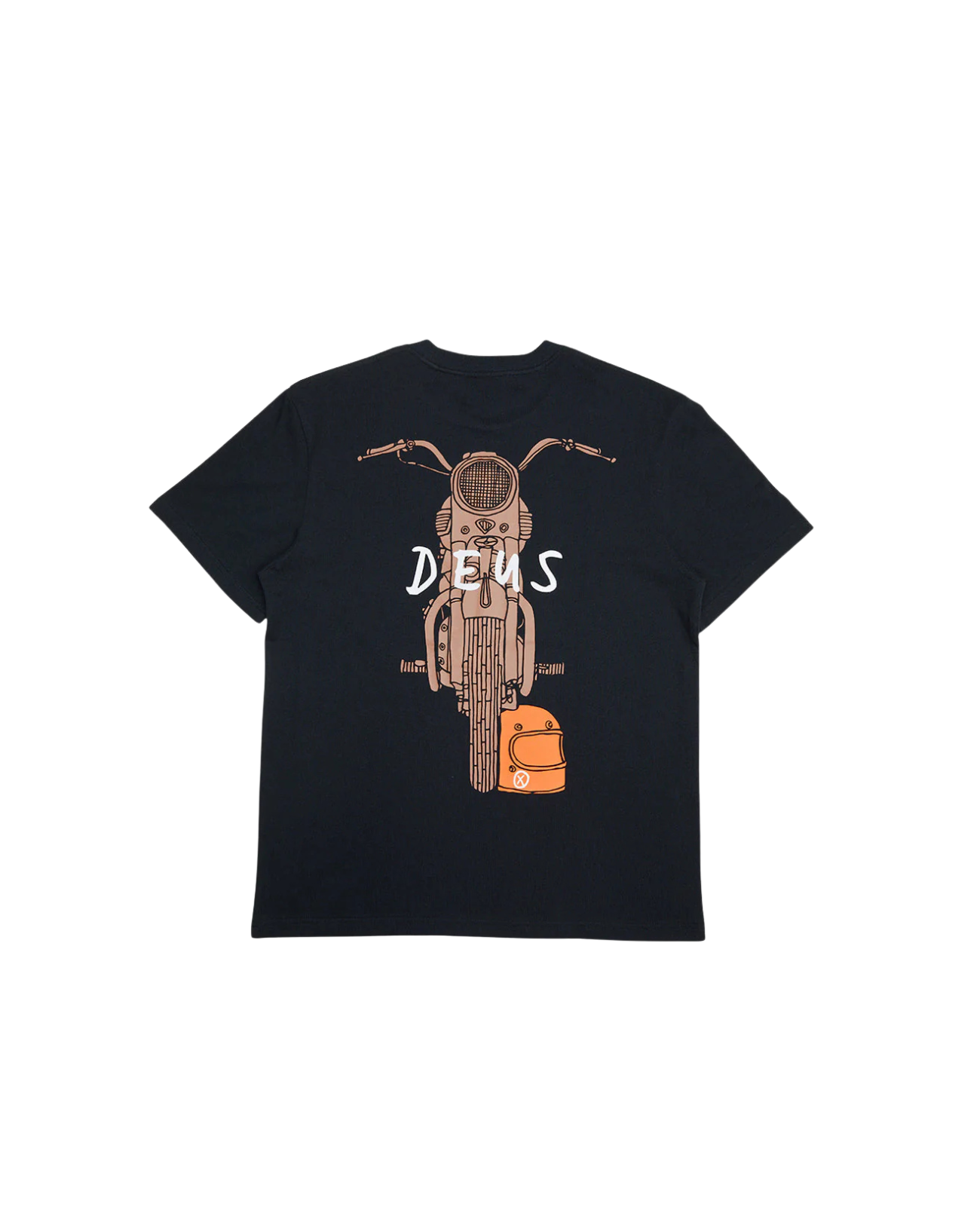 DEUS EX MACHINA FRONTAGE TEE - BLACK