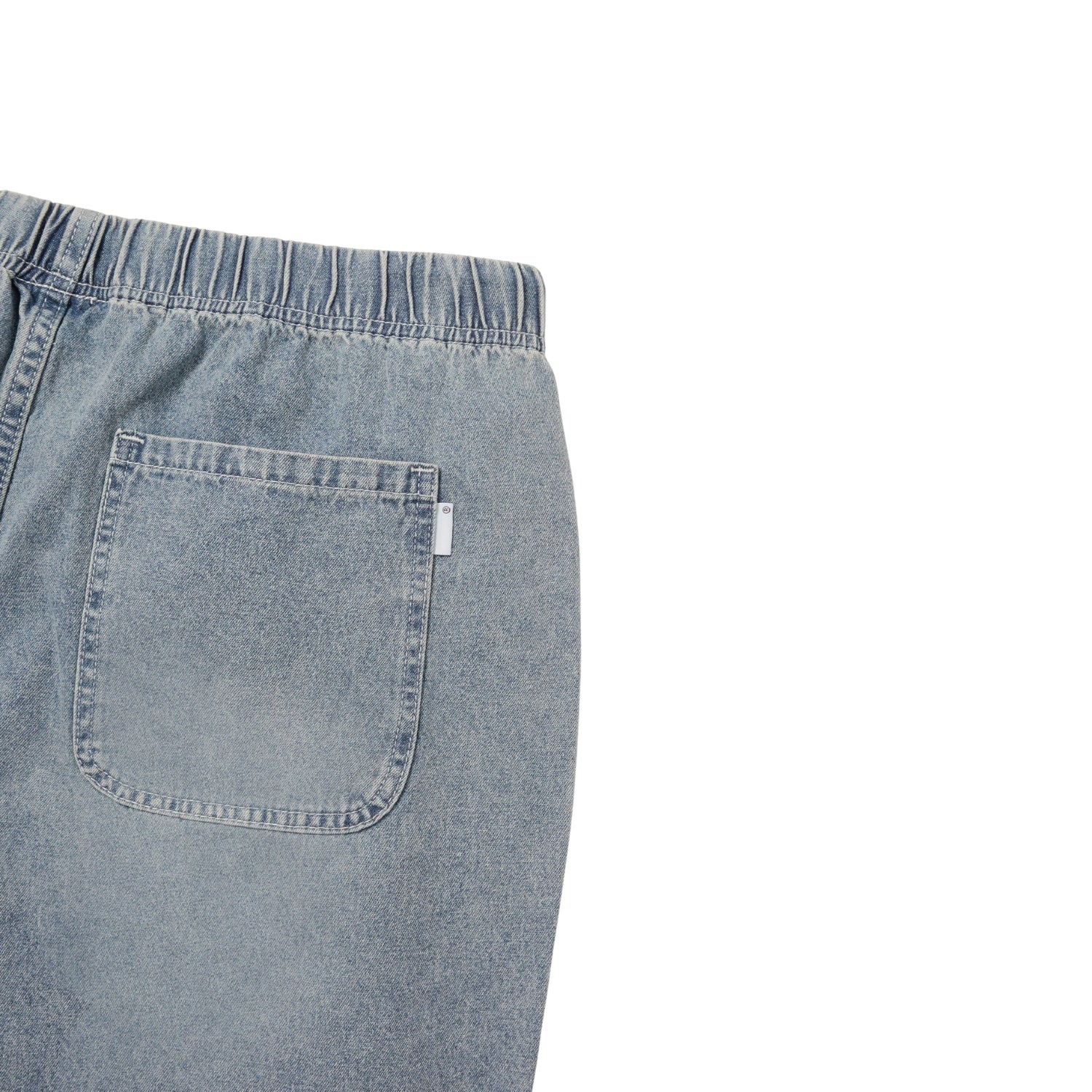 THISISNEVERTHAT DENIM EASY SHORT - WASHED BLUE