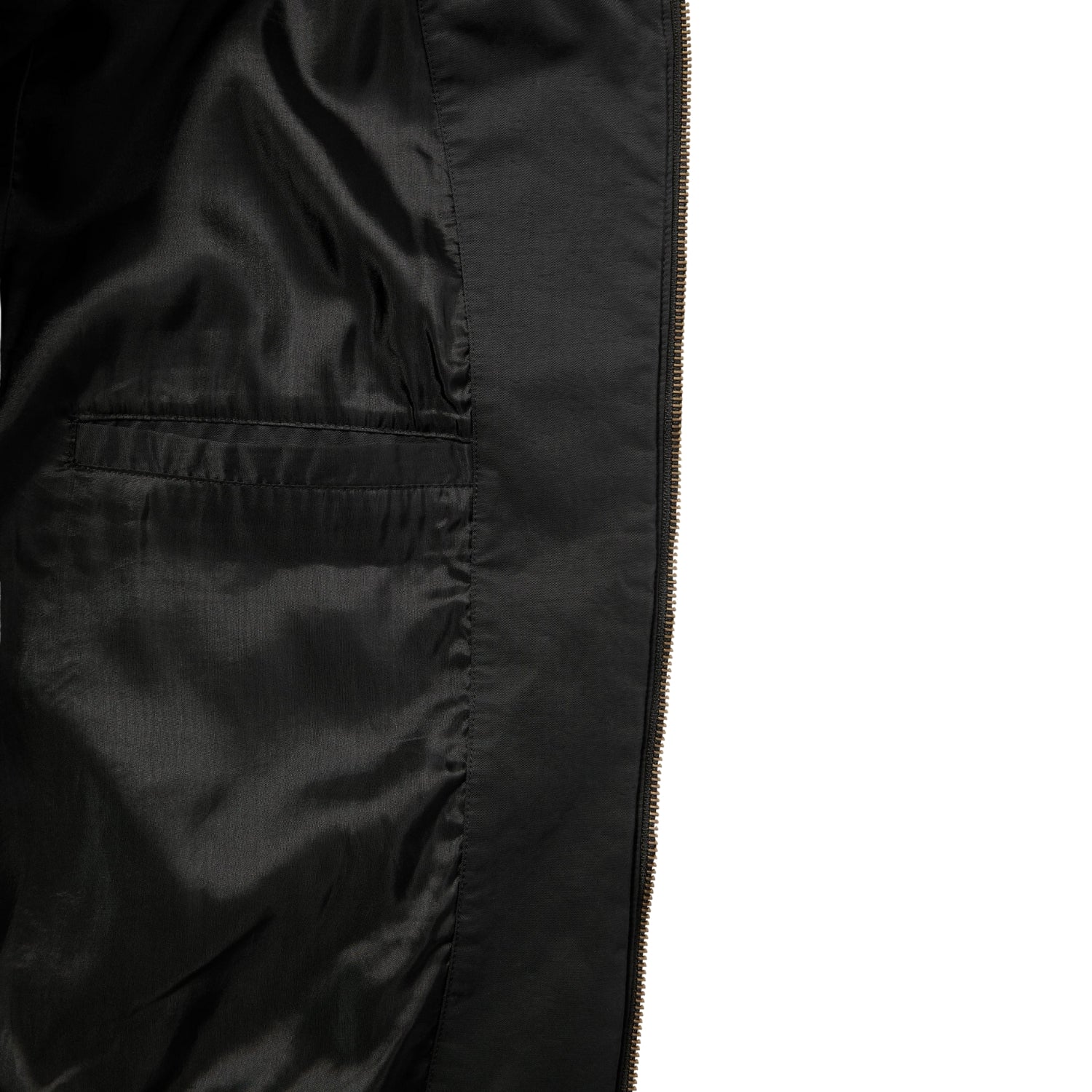 THISISNEVERTHAT FADED STADIUM JACKET - BLACK