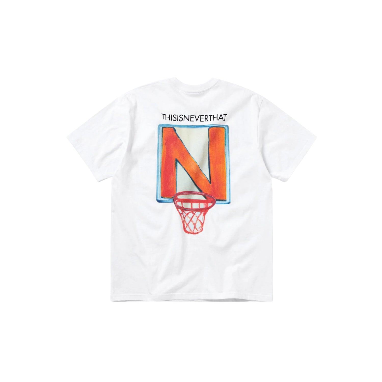 THISISNEVERTHAT N BASKETBALL HOOP TEE - WHITE