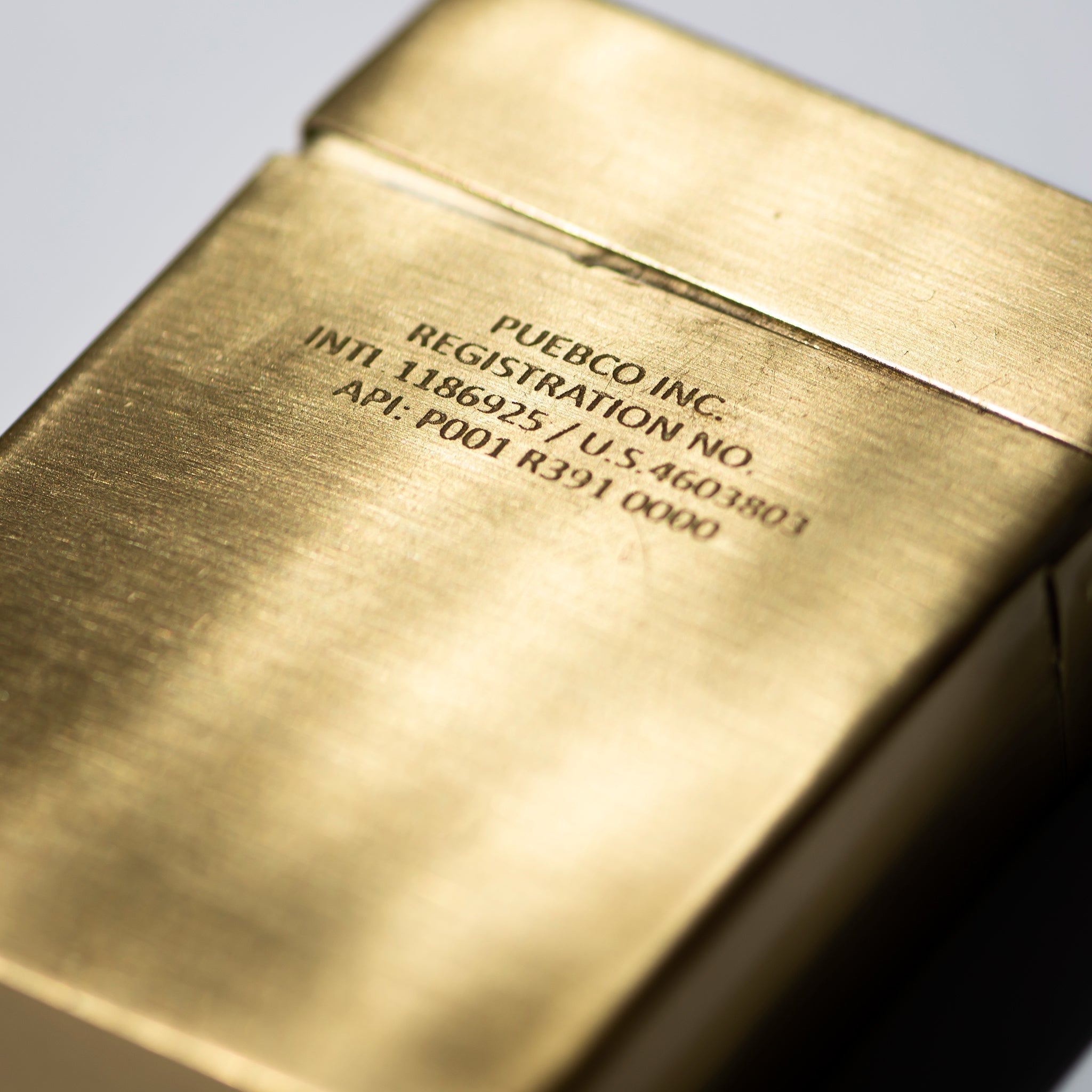 PUEBCO BRASS PLAYING CARD CASE