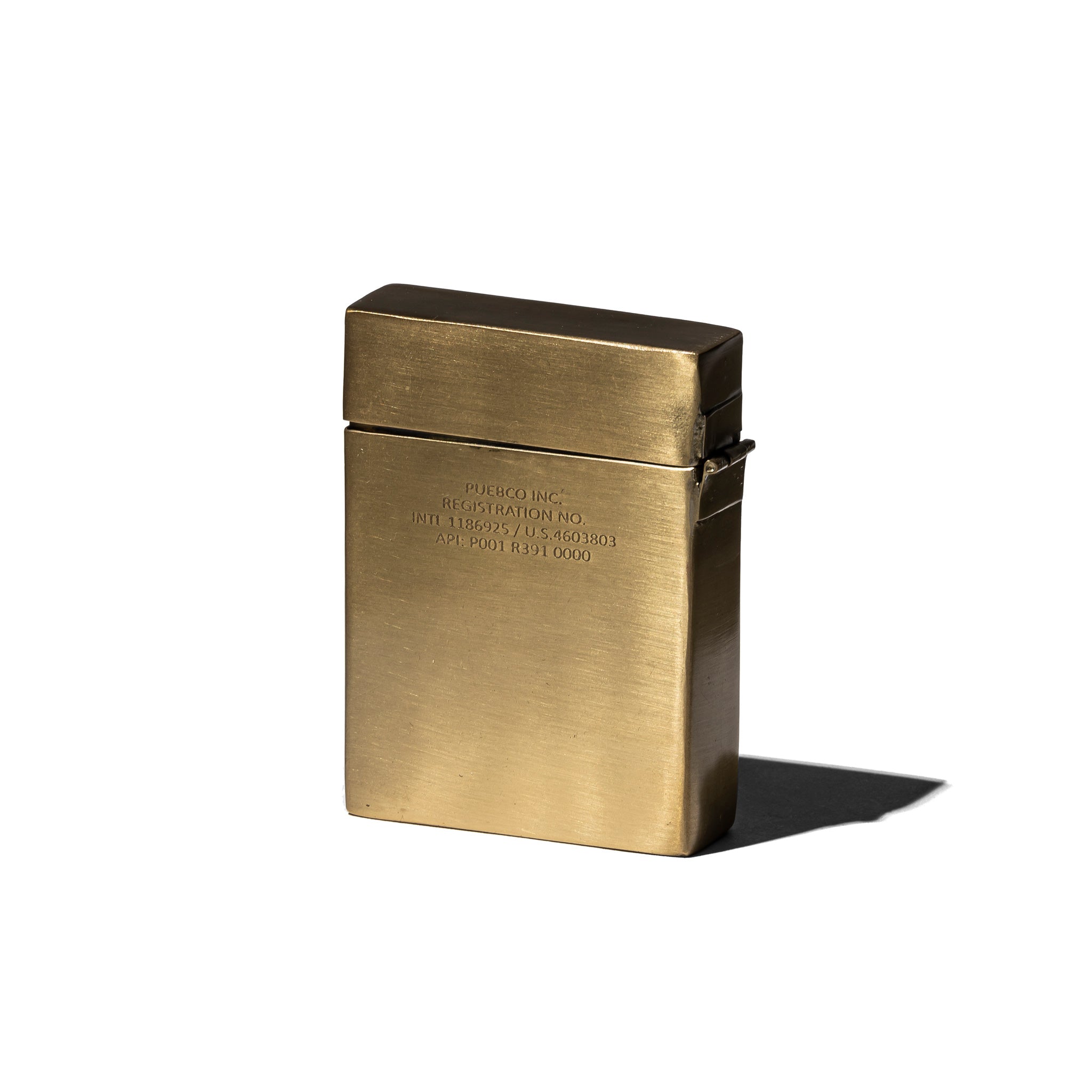 PUEBCO BRASS PLAYING CARD CASE