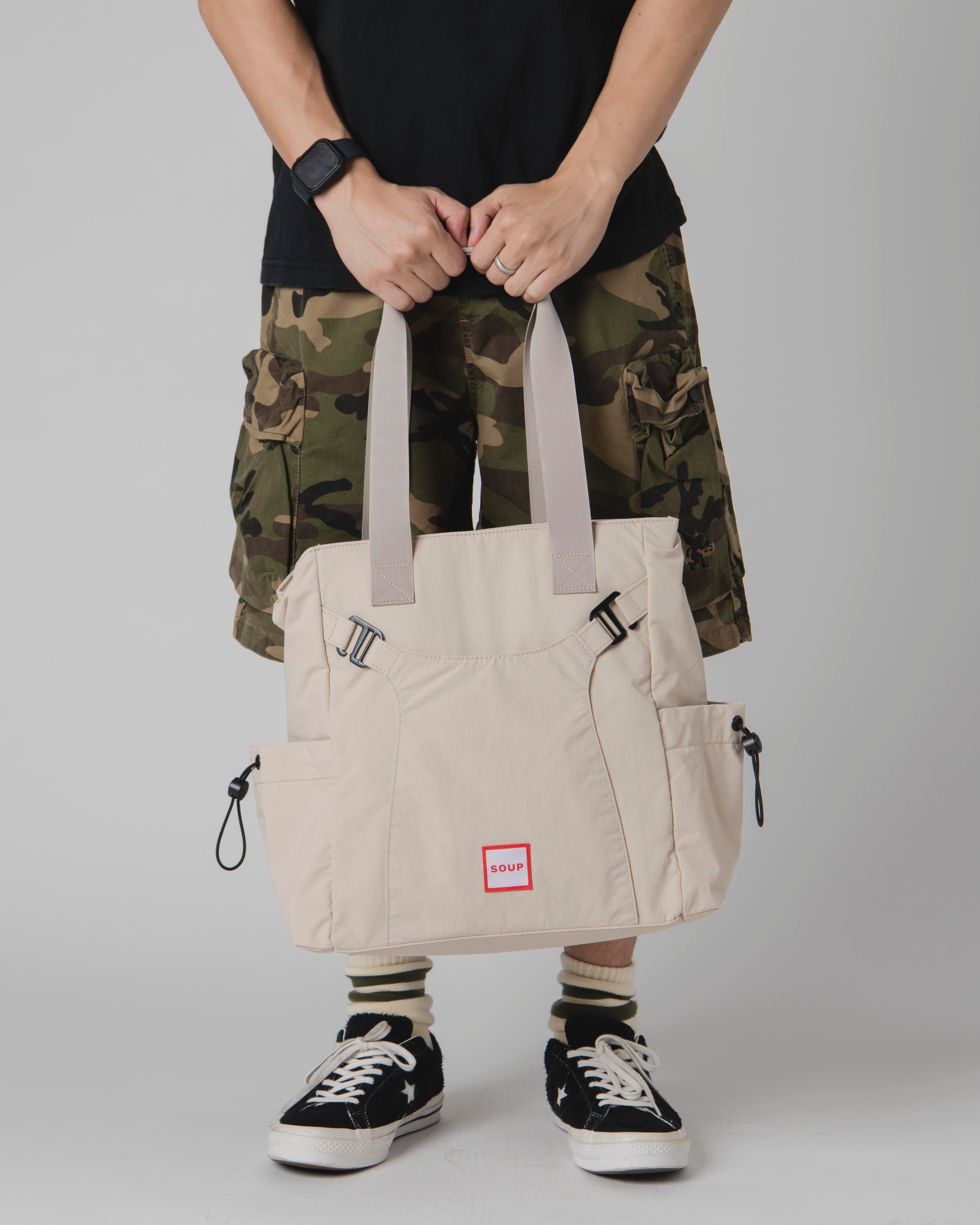 SOUP CARGO TECH TOTE - BEIGE