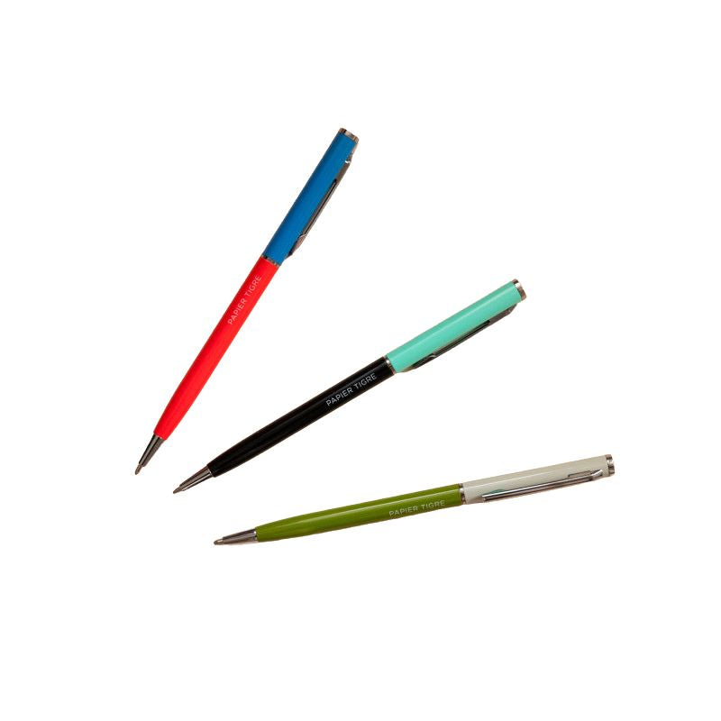 PAPIER TIGRE BALLPOINT PEN - BLUE/BRICK