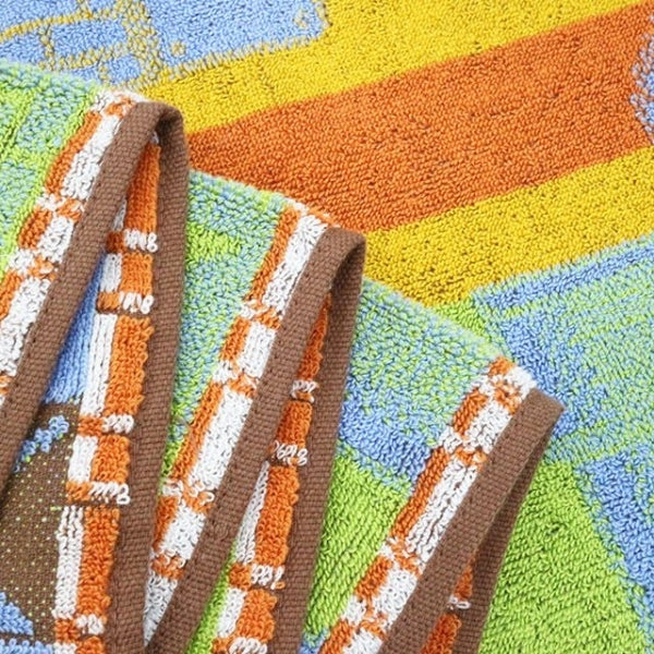 MARUSHIN SUN HEART SUPER MARIO LONG FACE TOWEL - MULTICOLOR