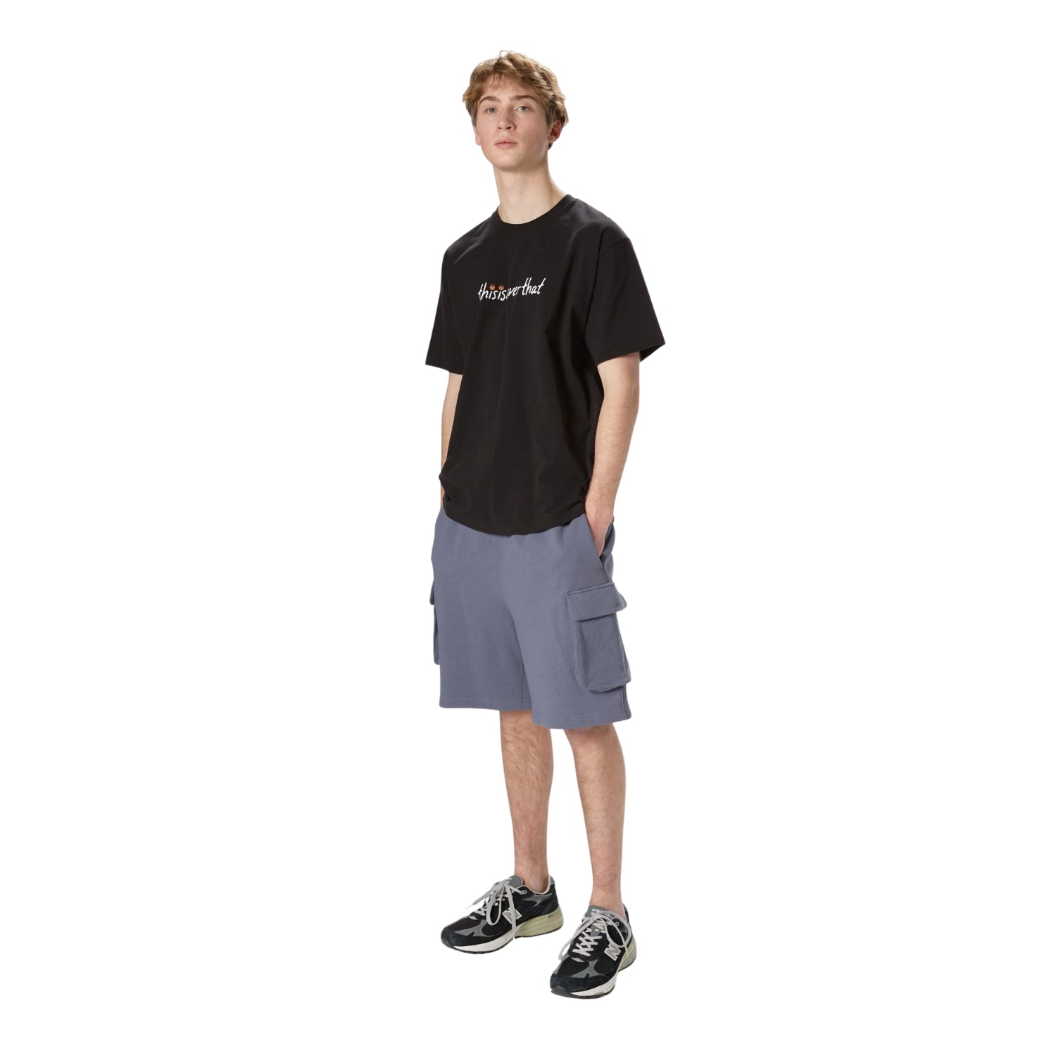 THISISNEVERTHAT DUNK HOOP TEE - OFF BLACK