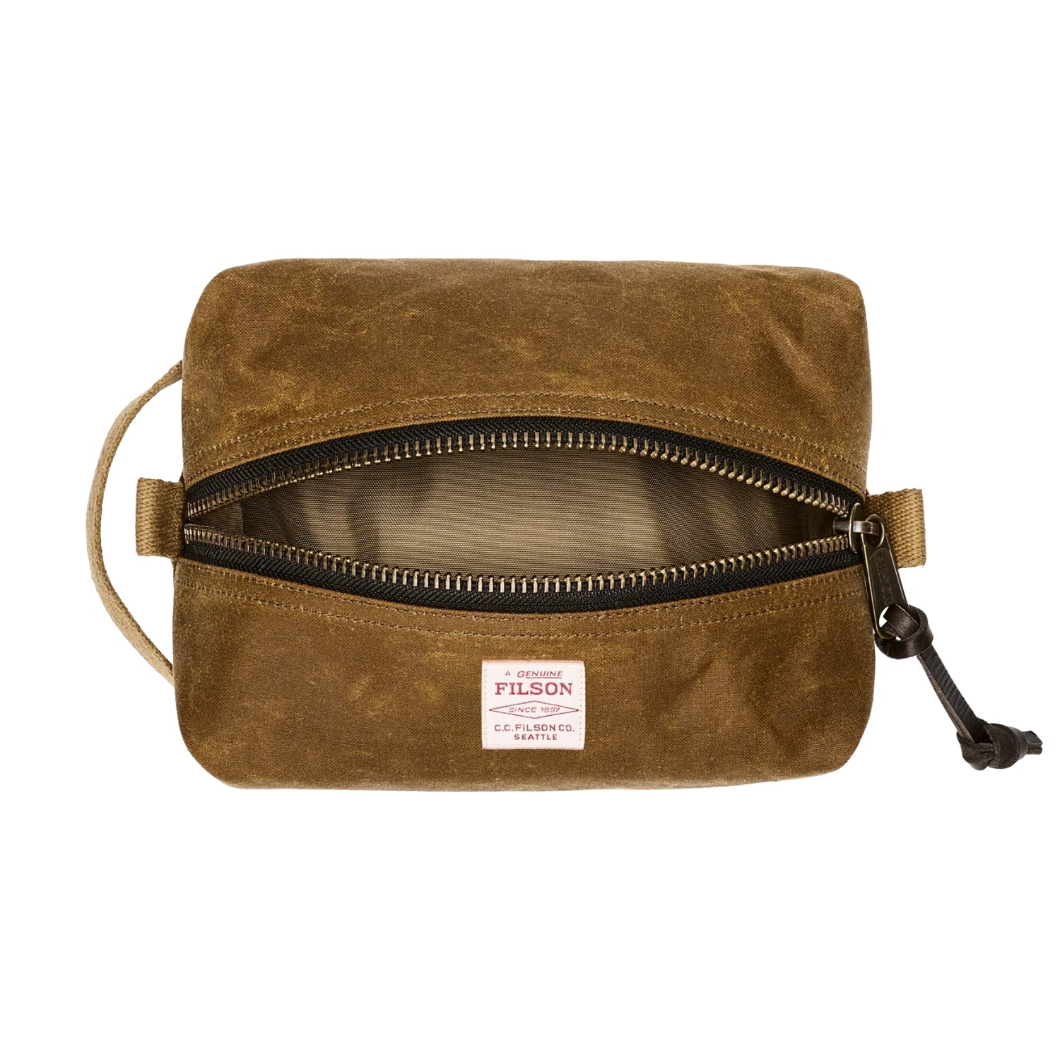 FILSON TIN CLOTH TRAVEL KIT - DARK TAN