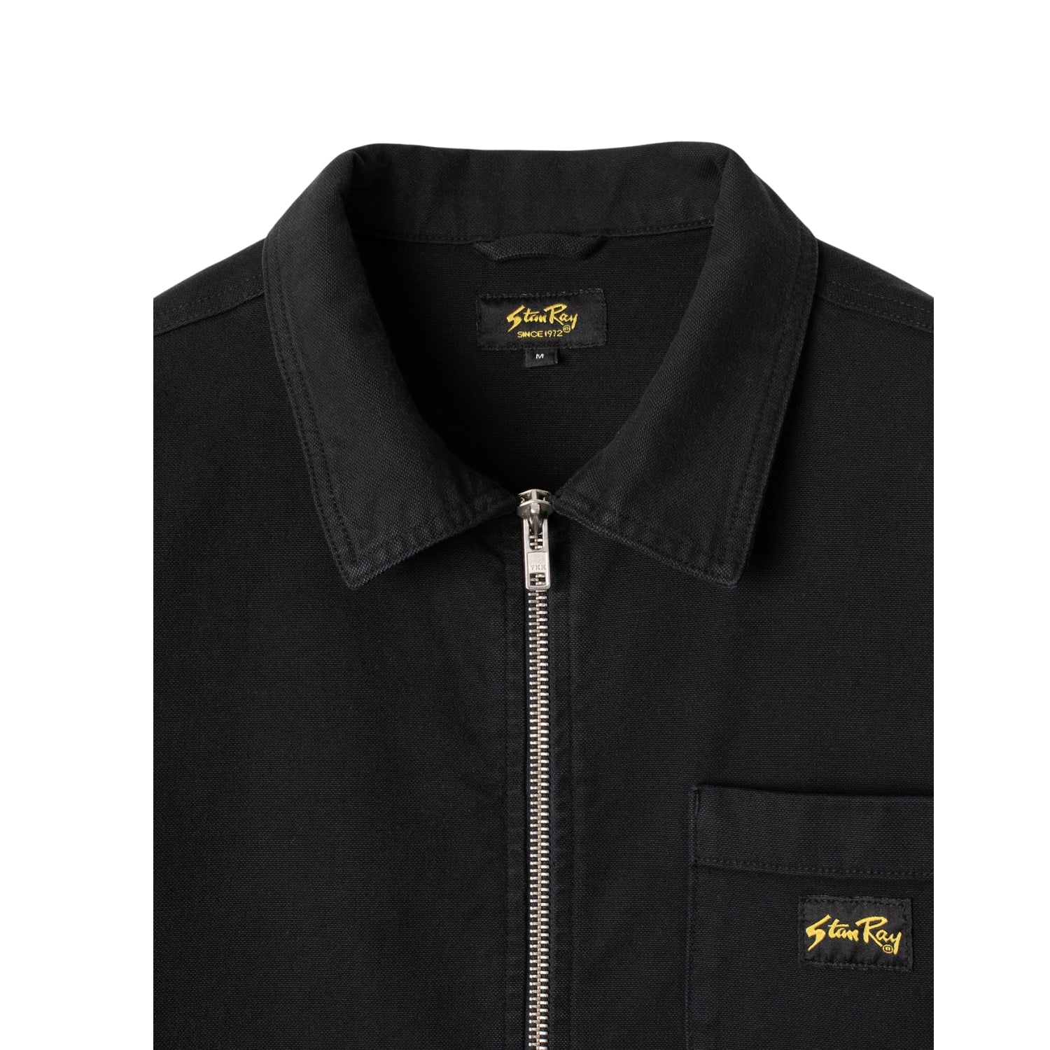 STAN RAY ZIP SHIRT - WASHED BLACK CANVAS