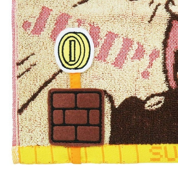 MARUSHIN SUN HEART SUPER MARIO BREAK BLOCK MINI TOWEL - MULTICOLOR