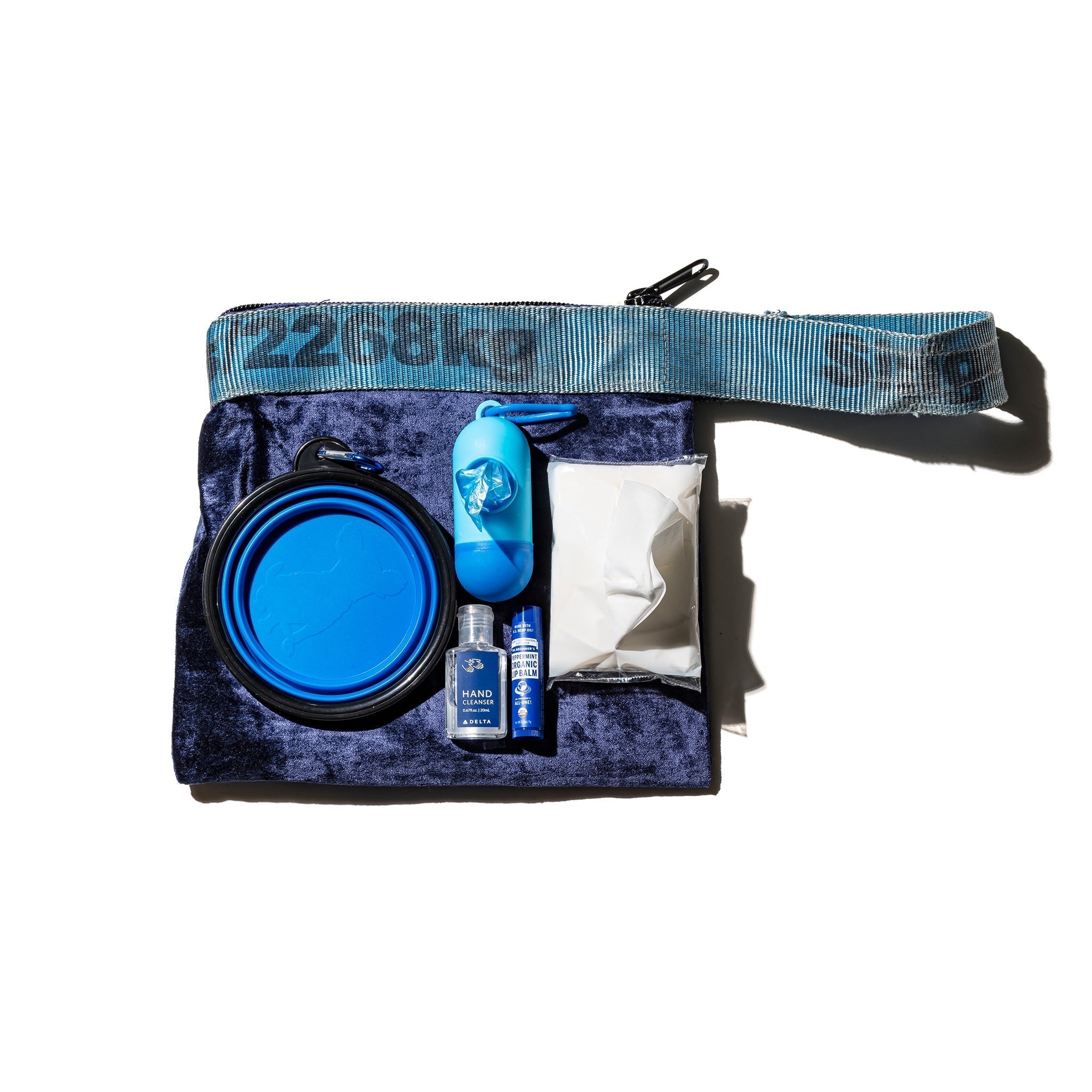 PUEBCO VINTAGE SLING BELT POUCH / Navy Blue