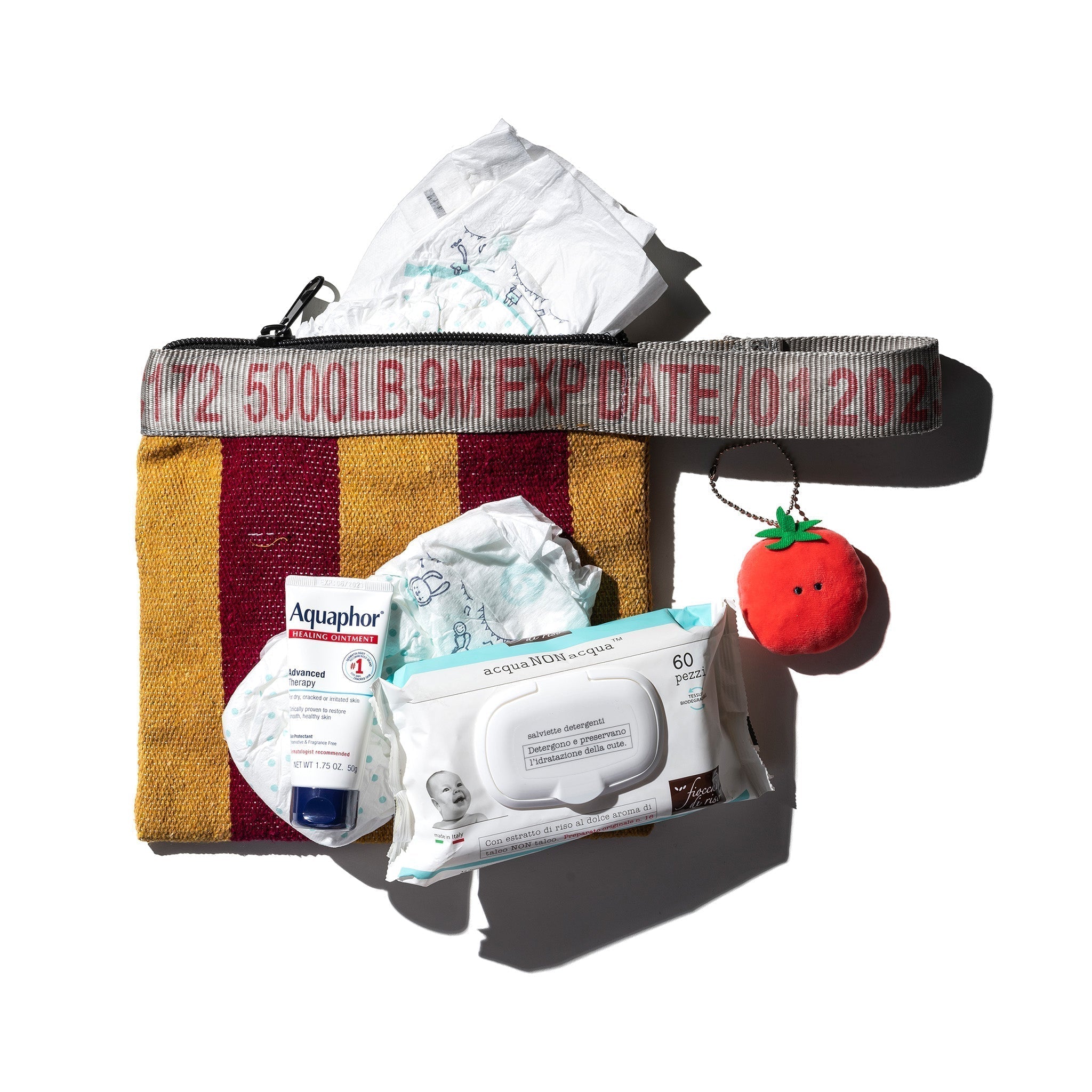 PUEBCO RUG POUCH / Mustard x Burgundy