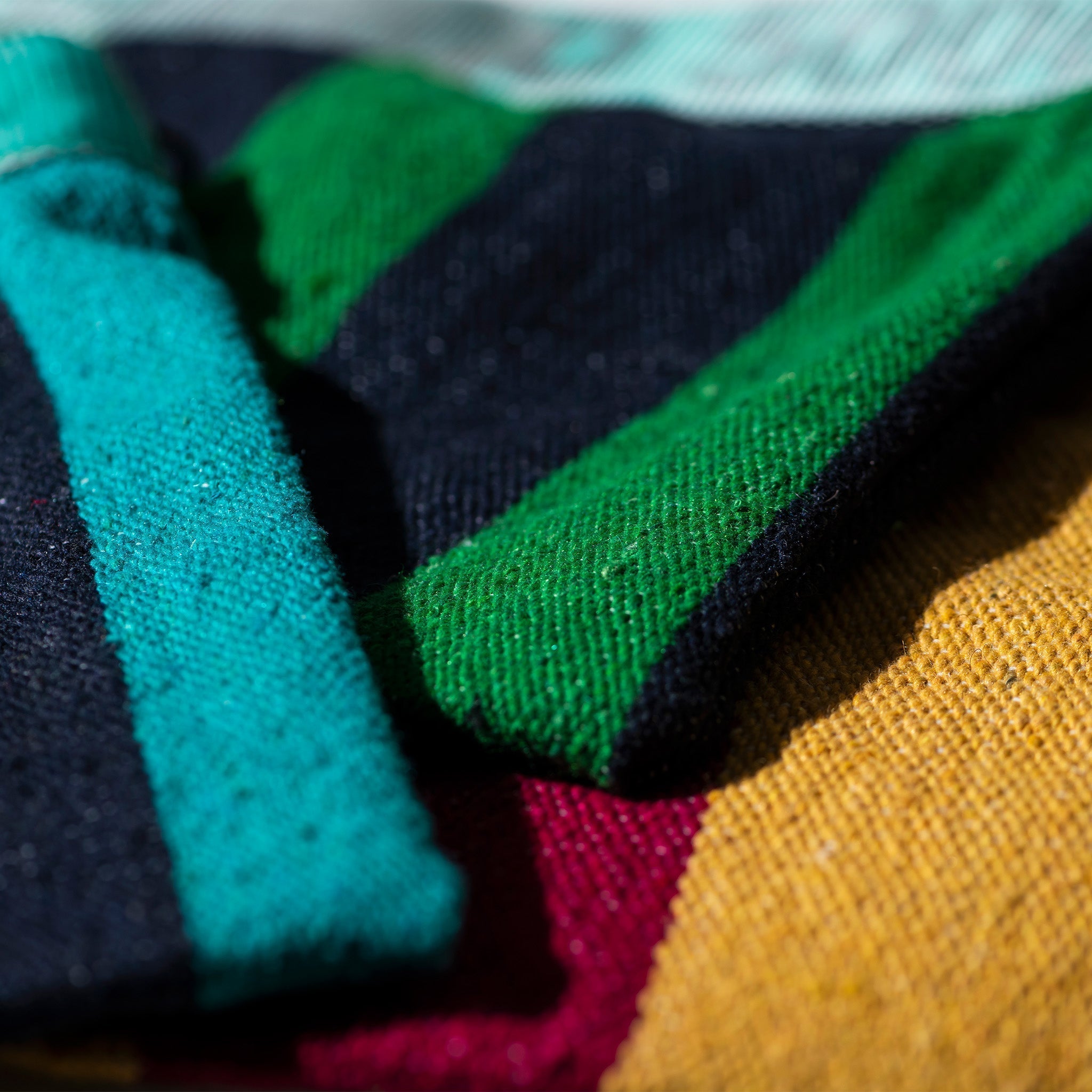 PUEBCO RUG POUCH / Green x Navy Blue