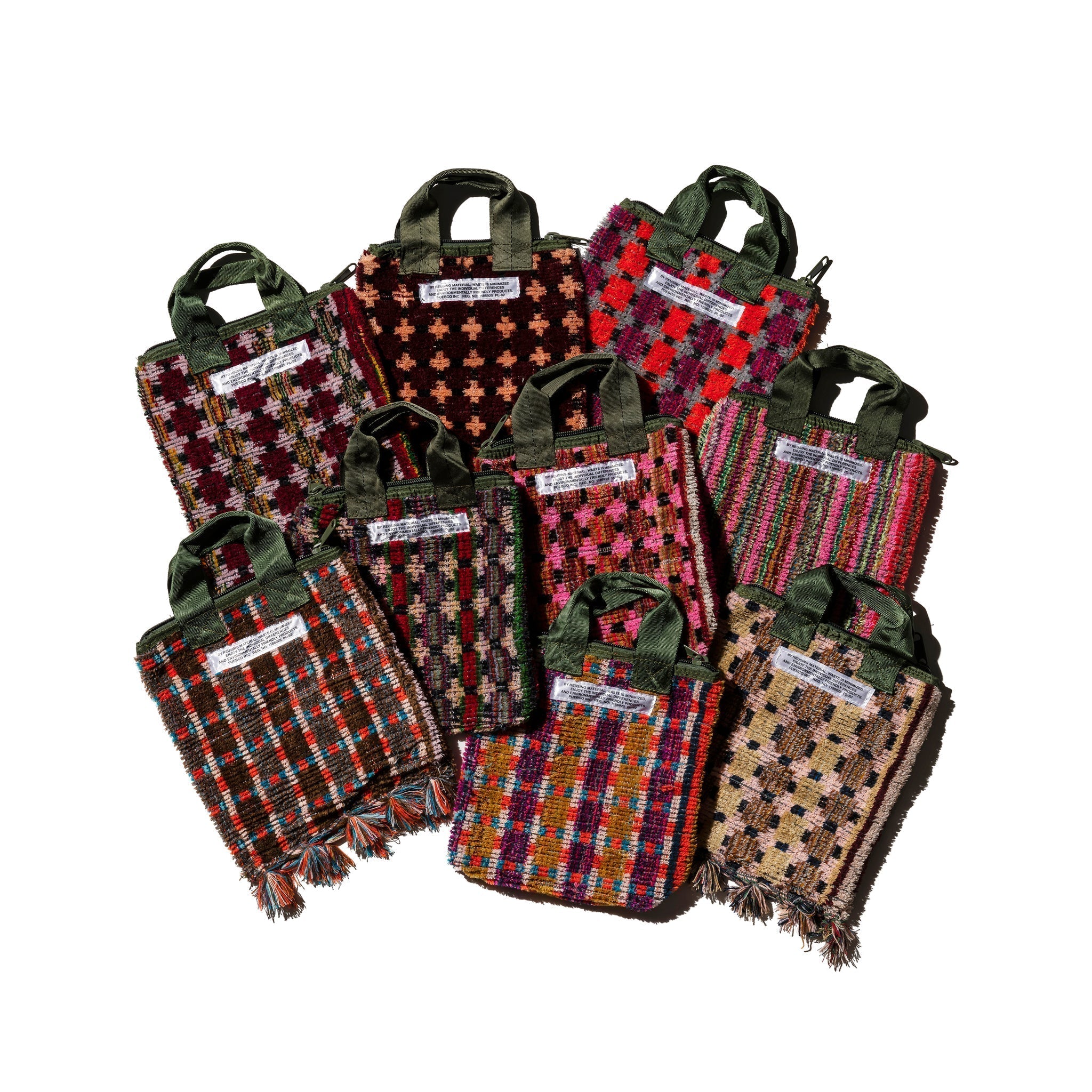 PUEBCO TRUCK SEAT FABRIC SMALL TOTE