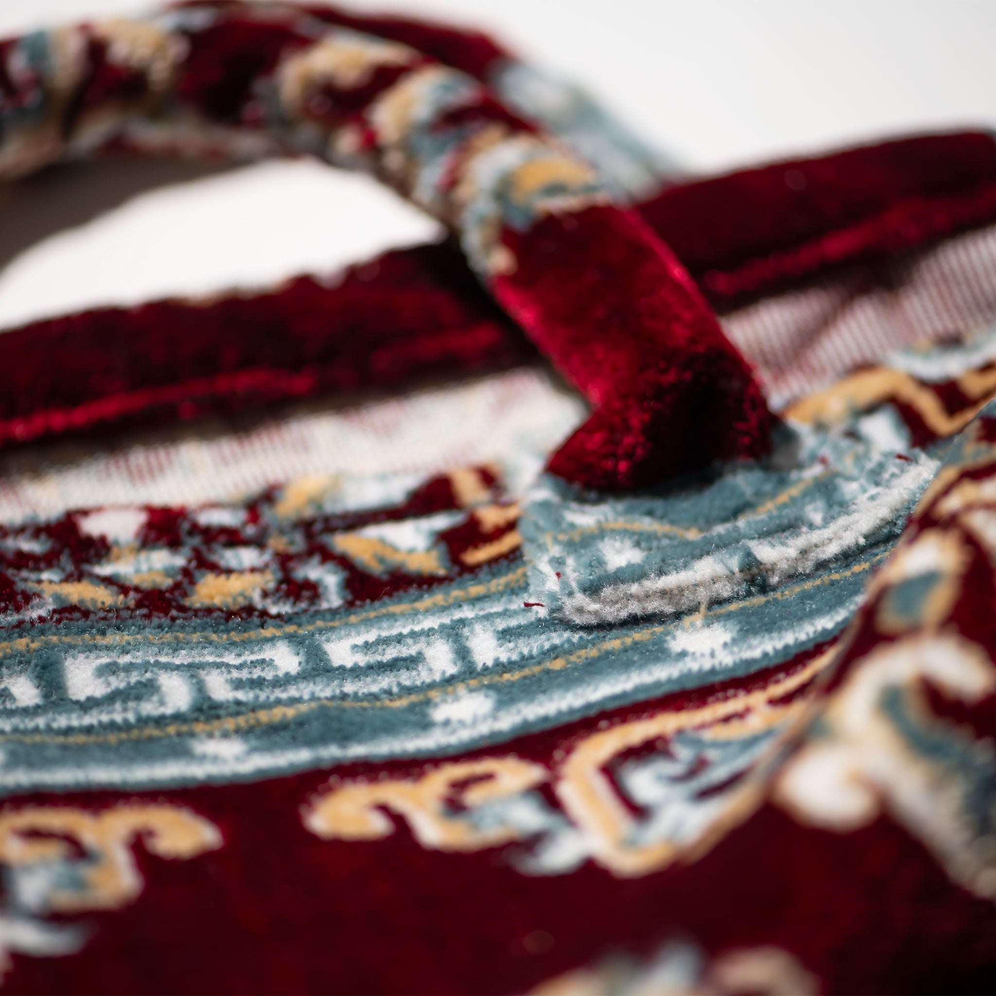 PUEBCO RUG FABRIC BAG / Burgundy